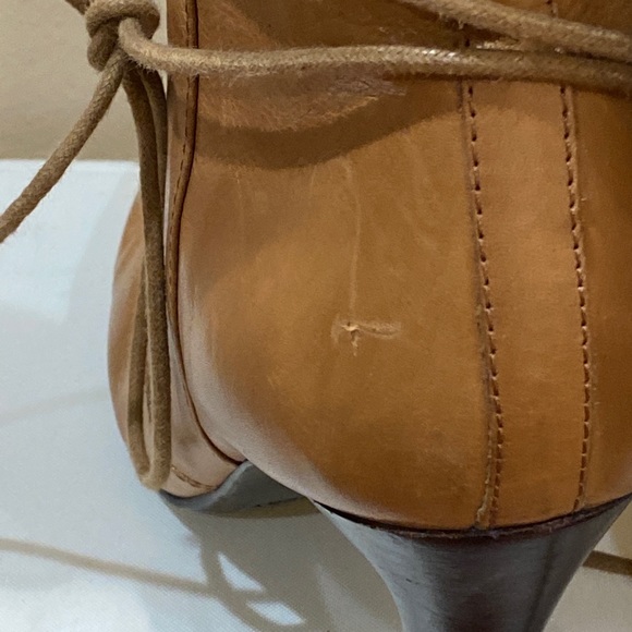 Nine West leather with Rabbit hair fur trim boots. - Picture 9 of 17